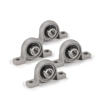 Afbeelding van XiKe 4 stuks KP001 boring 12 mm zinklegering flens gemonteerde hoofdkussen blok lagers, Past op 3D printer/DIY/CNC Machine, Robotica en Lineair bewegingssysteem.