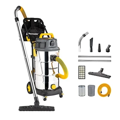 Afbeelding van Vacmaster VK1638SWC 1600W 38L nat en droogzuiger werkplaatszuiger zonder zak multifunctionele stofzuiger waterstofzuiger met HEPA 13 filtering