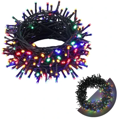 Afbeelding van Cheqo® Kerstboomverlichting Lichtsnoer Kerstlampjes LED Verlichting Kerstverlichting 180 13.5 meter Binnen en Buiten Multicolor