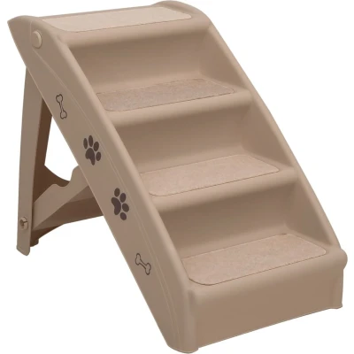 Afbeelding van VidaXL Hondentrap inklapbaar 62x40x49,5 cm bruin