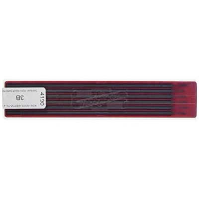 Afbeelding van Koh I Noor Grafietvullingen voor vulpotlood, 2,5 mm diameter, 120 mm, 3B
