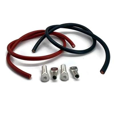 Afbeelding van eXODA Accukabel 50mm2 4x M8 kabelschoenen elke 1m kabel rood en zwart