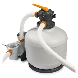 Afbeelding van Zandfilterpomp Bestway 9.8 m3/u (Manometer, Chloordispenser, Timer)