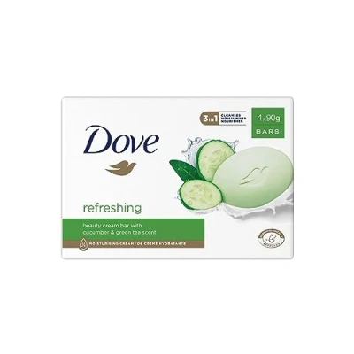 Afbeelding van Dove Zeep Refreshing Soap Bar (4 x 90 g)