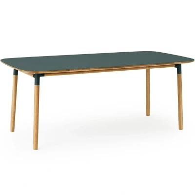 Afbeelding van Normann Copenhagen Form Table Tafel Groen 200x95