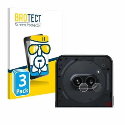 Afbeelding van BROTECT Screenprotector voor Nothing Phone (2a) (ALLEEN Camera Lens) Folie Beschermfolie Beschermglas transparant (3 Stuks)