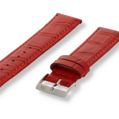 Afbeelding van Morellato Horlogebandje horlogeband X2269 Bolle leer Rood bandbreedte 12.00 mm