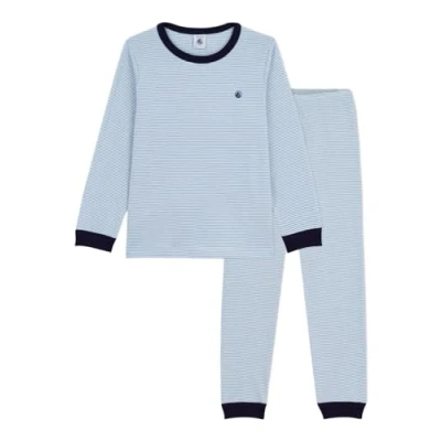 Afbeelding van Petit Bateau Pyjama voor kinderen, Maat: 128, Adriatic/marshmallow