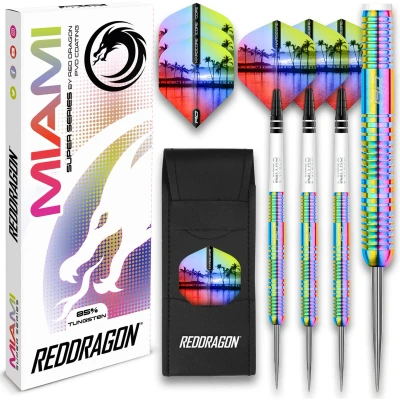 Afbeelding van RED DRAGON Miami Steeltip Tungsten Dartpijlen Professioneel 26 gram