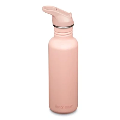 Afbeelding van Klean Kanteen Fiets drinkflessen Classic Narrow (Flip Sport) met drinkdop van roestvrij staal in de kleur roze een volume 800 ml, 1011198