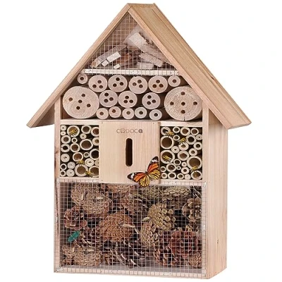 Afbeelding van Insectenhotel nestkast in huisvorm