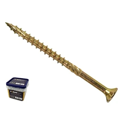 Afbeelding van ForgeFast Elite Fast Start Houtschroeven 5.0 x 100mm Zink Geel Tub 300