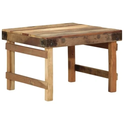 Afbeelding van vidaXL Salontafel 55x60x40 cm Massief Hout Gerecycled