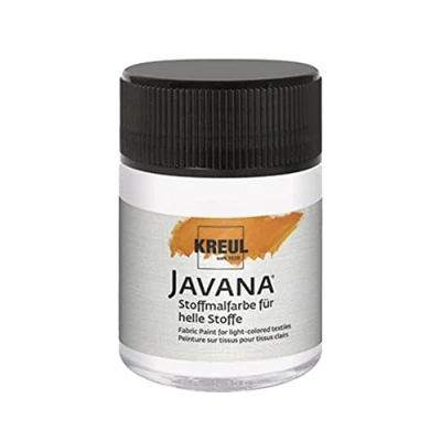 Afbeelding van Javana witte textielverf 50ml Voor licht en donker gekleurd textiel