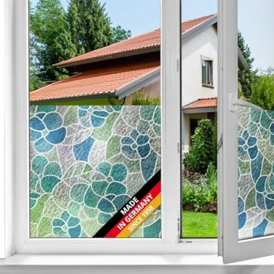 Afbeelding van d c fix Zelfklevende Raamfolie Lisboa Blauw 200x45 cm