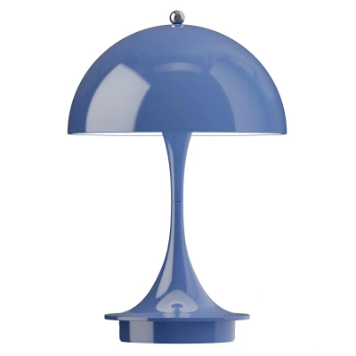 Afbeelding van Louis Poulsen Panthella Tafellamp V3Ø16 LED Oplaadbaar Opaque Indigo