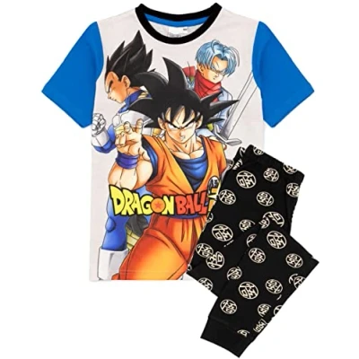 Afbeelding van Dragon Ball Z Super Pyjama&#039;s Jongens Goku Anime Zwart T shirt Broek PJ&#039;s 15 16 jaar