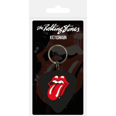 Afbeelding van The Rolling Stones Plectrum Rubberen Sleutelhanger