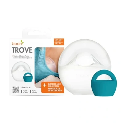 Afbeelding van Boon Trove siliconen handkolf 1 stuks handsfree passieve borstkolf voor pasgeborenen en borstvoeding