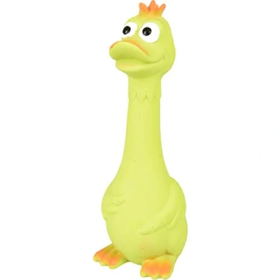 Afbeelding van Flamingo Hondenspeelgoed Latex Eend Geel 8 x 6.5 21 cm