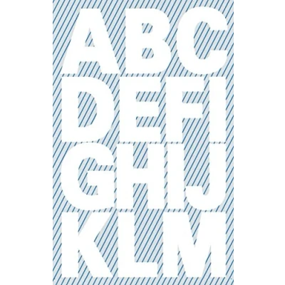 Afbeelding van Avery Etiketten Cijfers En Letters A z Groot, 2 Blad, Wit, Waterbestendige Folie Kleefletters