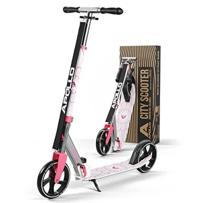 Afbeelding van Apollo XXL Wheel Kick Scooter 200 mm Phantom Pro is een stadscooter, opvouwbare en in hoogte verstelbare stadsscooter voor volwassenen kinderen