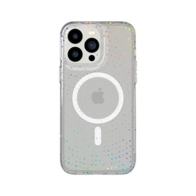 Afbeelding van tech21 iPhone 14 Pro Max Evo Sparkle compatibel met MagSafe glinsterende en krasbestendige telefoonhoes 3,7 m bescherming tegen meerdere vallen