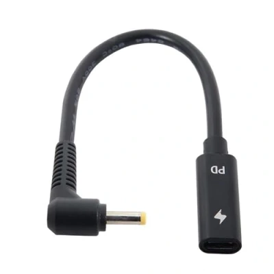 Afbeelding van DC 4.0 * 1.7MM Power PD naar Type C USB Female Input Charge Cable geschikt voor Laptop 18 20V