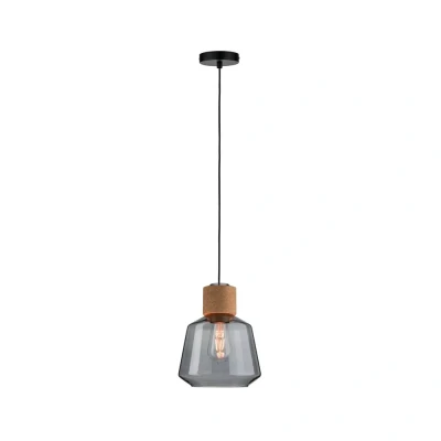 Afbeelding van Paulmann Elia 79739 Hanglamp LED E27 20 W Kurk, Rook, Zwart