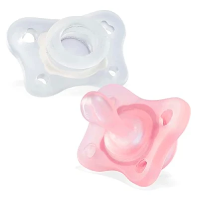 Afbeelding van Chicco Fopspeen Physio Soft 0m+ Siliconen Roze/transparant