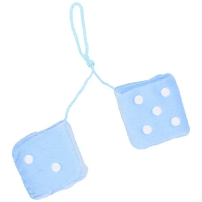 Afbeelding van Sumex DADOS30 Stoffen kubus met stippen, blauw/wit, 7 x cm