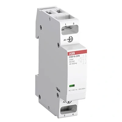 Afbeelding van Abb magneetschakelaar 250v 16a stuurspanning ac maakcontact en 2 module eenheden 1 inbouwdiepte 43 5mm ip20 1sbe111111r0120