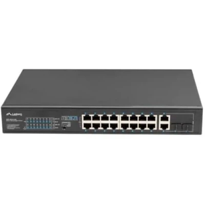 Afbeelding van Lanberg RSFE 16P 2C 250 netwerk switch Unmanaged Gigabit Ethernet (10/100/1000) Power over