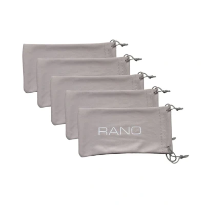 Afbeelding van RANO 5x brillenhoesje microvezel / brillenetui brillenzakje snappouch brilhouder zonnebril zakje brillendoos brillenhoes brillenkoker brillendoekjes