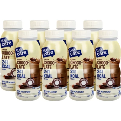 Afbeelding van 8x WeCare Meal Replacement Drink Chocolate 236 ml