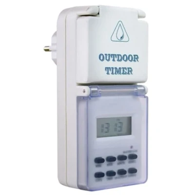 Afbeelding van AS Schwabe 24033 Stopcontact schakelklok Digitaal Weekprogramma 3500 W IP44