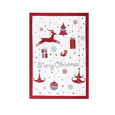 Afbeelding van Excelsa Merry Christmas, multifunctionele doek, 50 x 70 cm, katoen