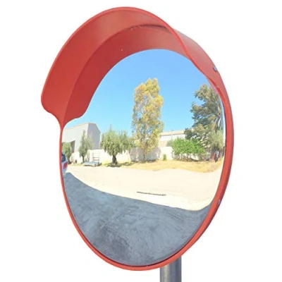 Afbeelding van SNS SAFETY LTD Convexspiegel, 45 cm Diameter, voor Verkeersveiligheid en Bescherming tegen Winkeldieven met Verstelbare Bevestigingsbeugel Stangen van 48 mm