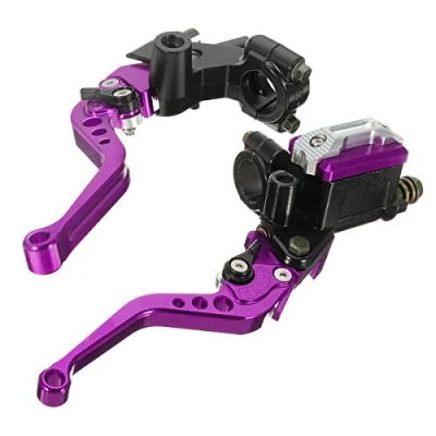 Afbeelding van C FUNN 7/8Inch 22Mm CNC Universele Motorfiets Koppeling Rem Hoofdcilinder Hendel Tank Paars