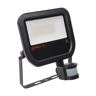 Afbeelding van Ledvance Floodlight Led schijnwerper met sensor, voor buitengebruik, geïntegreerde bewegingssensor, dag nachtsensor, koudwit, 216,0 mm x 251,0 62,0