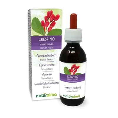 Afbeelding van Zuurbes (Berberis vulgaris) wortelschors Alcoholvrije moedertinctuur Naturalma Vloeibaar extract druppels 120 ml Voedingssupplement Veganistisch