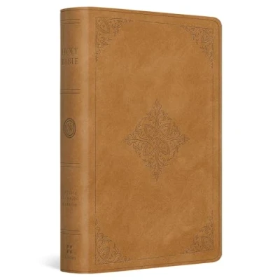Afbeelding van Esv Large Print Bible: Bible Trutone, Nubuck Caramel, Fleur de lis Design