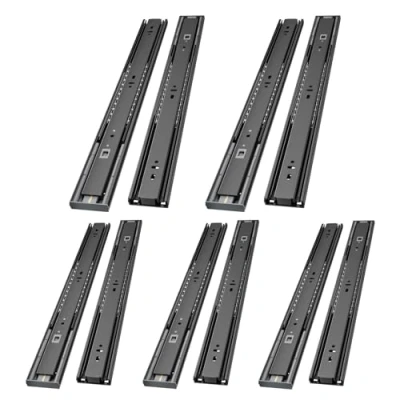 Afbeelding van AOLISHENG 5 paar zachte dichte lade lopers 400mm, kogellager volledige verlenglade glijbanen zware 45 kg laadvermogen
