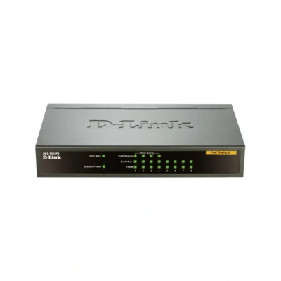 Afbeelding van D Link DES 1008PA netwerk switch