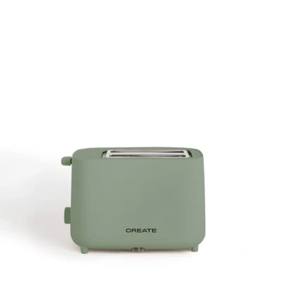 Afbeelding van CREATE Broodrooster van 750 W, Met beveiligingssysteem, Zes vermogensniveaus, Sage TOAST STUDIO