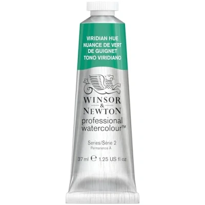 Afbeelding van Winsor &amp; Newton 0114696 Professional Watercolour Viridian Hue, 37 ml tube aquarelverf, levendige kleuren in kunstenaarskwaliteit, hoge kleurglans en helderheid, lichtecht