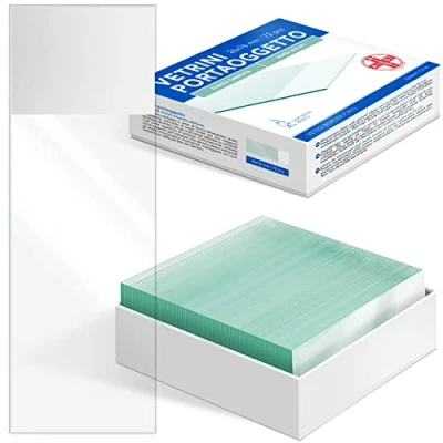 Afbeelding van AIESI® Objectglaasjes met geslepen randen en aan beide zijden gezandstraalde band afmetingen 26x76 mm (Pak van 72 stuks)