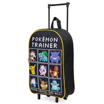 Afbeelding van Pokemon Opvouwbare kindertrolleykoffer 39 x 27 cm, 10,5 liter 2 wielen (Zwart/Multi)