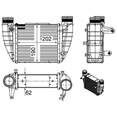 Afbeelding van Mahle Original Interkoeler CI 486 000S