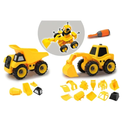 Afbeelding van Bouwvoertuigen Set 9 in 2 4042774451127